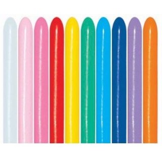 Twisty Balloons 260 Coloured Assortment, 50 Count