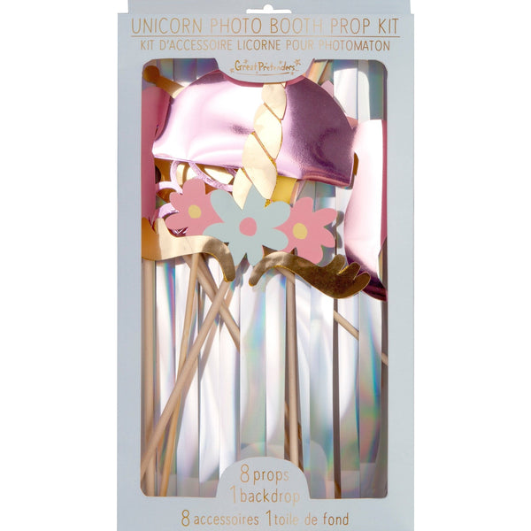 Unicorn Photo Booth Prop Kit 9 pcs