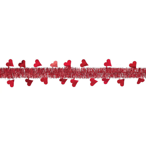 Valentine’s Day Red Tinsel Garland