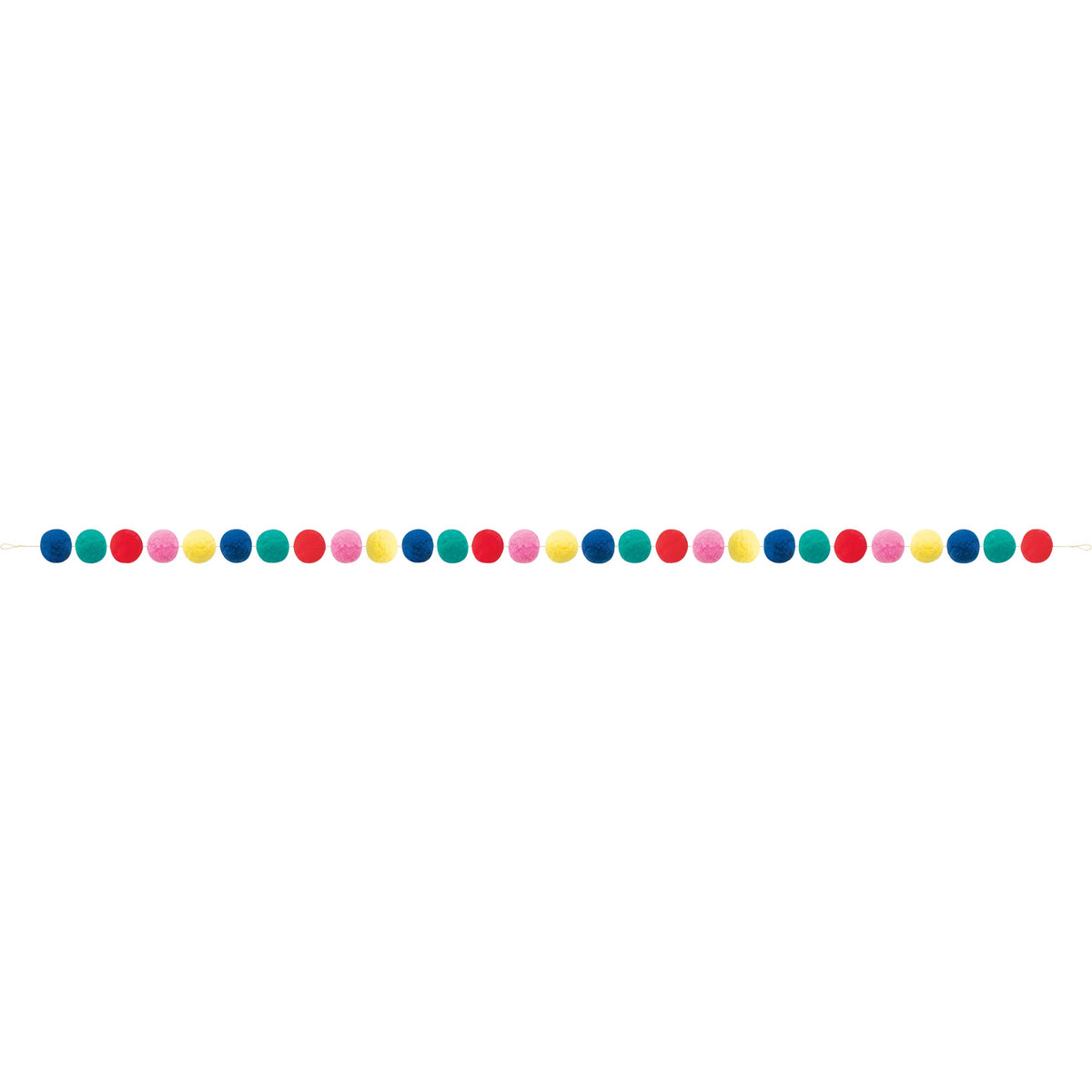 Vibrant Christmas 7' Pom Pom Garland