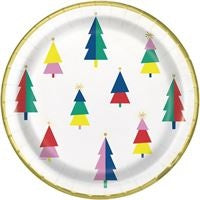 8 Vibrant Christmas 9" Dinner Plates