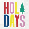 16 Vibrant Christmas "Holidays" Luncheon Napkins