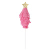 Vibrant Christmas Tree-shaped Cake Toppers, 6 Count