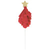 Vibrant Christmas Tree-shaped Cake Toppers, 6 Count