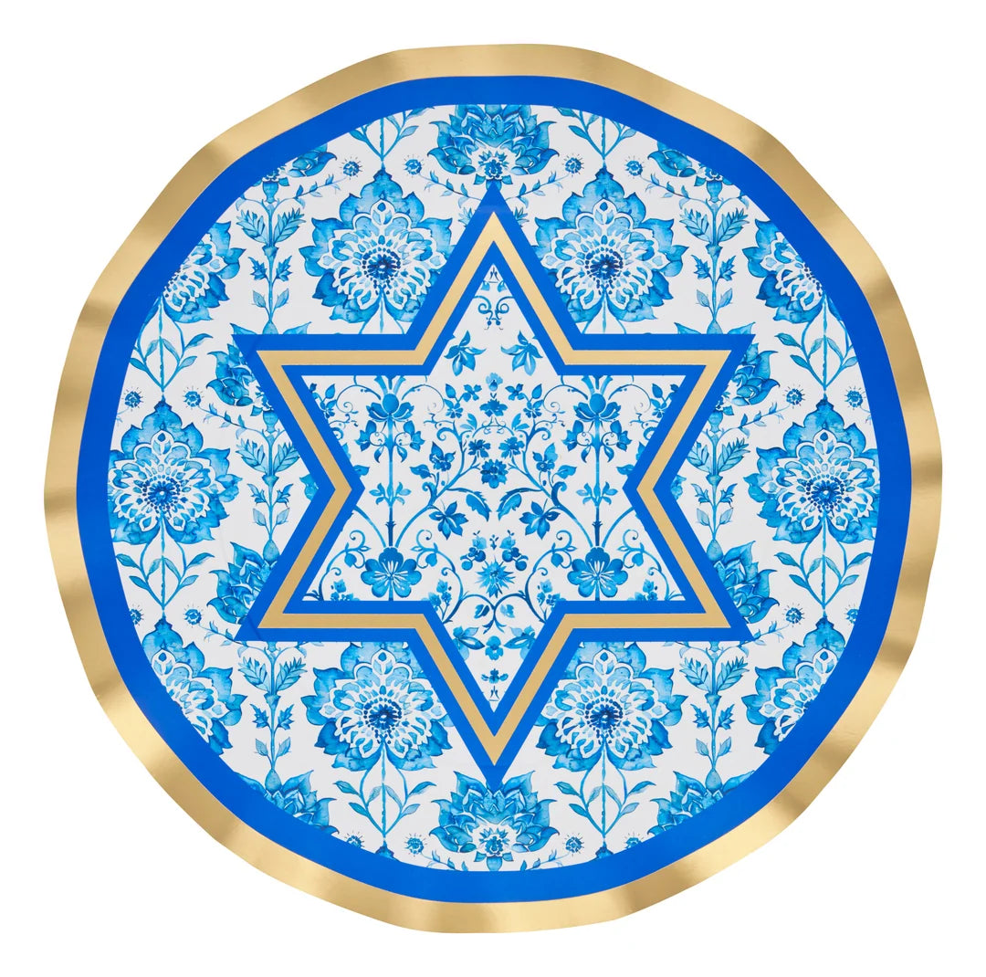 Hanukkah Dinner Plates, 10", Set of 8