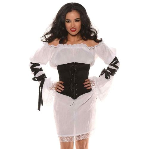 Waistcincher Black Lace up Front
