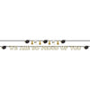 We Are So Proud Of You Letter Banner Kit - Black, Silver, Gold