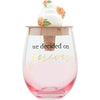 We Decided Wine Glass & Stopper Set