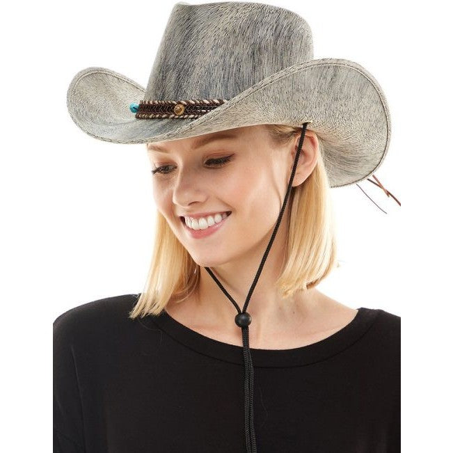 Western Cowboy Hat Mixed Print