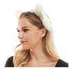 White Furry Cat Ear Headband