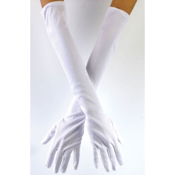 White Long Opera Gloves