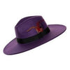 Wide Brim Purple Pimp Hat