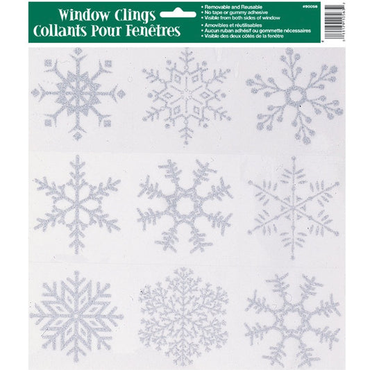 Window Cling - Glitter Snowflake