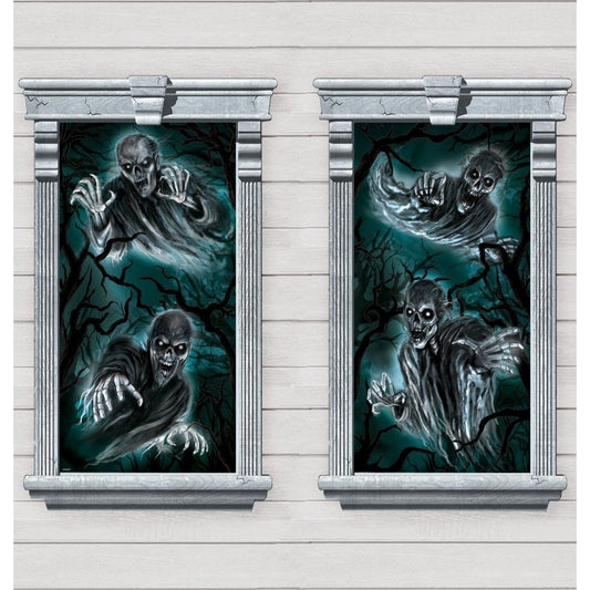 Cemetery Window Silhouettes