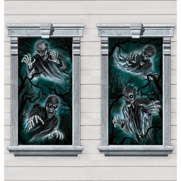 Cemetery Window Silhouettes