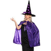 Witch Cape & Hat Set Purple