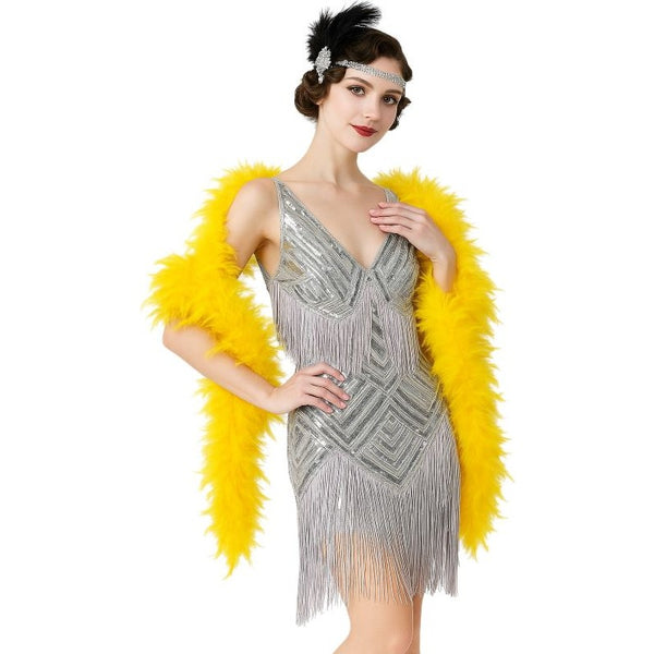 Yellow Feather Boa - 70g