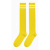 Yellow Knee High Striped Socks
