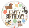 Pawsome Party Happy Birthday Puppy Dog Jumbo 28" Foil Balloon