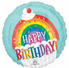 Happy Birthday Rainbow Cupcake Sprinkles 18" Foil Balloon