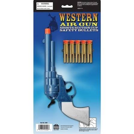 Western Air Gun Toy Gun Shoots Suction Cup Safety Bullets