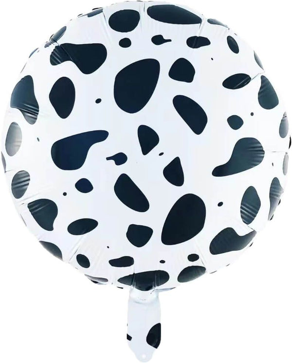 14" Round Foil Cow Print Balloon