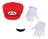 Deluxe Child Mario Accessory Kit, Includes Hat, Gloves & Moustache