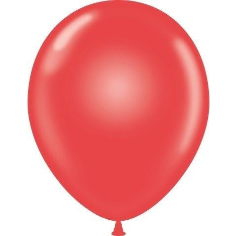 11" Tuftex Balloons 100 Per Package Crystal Red