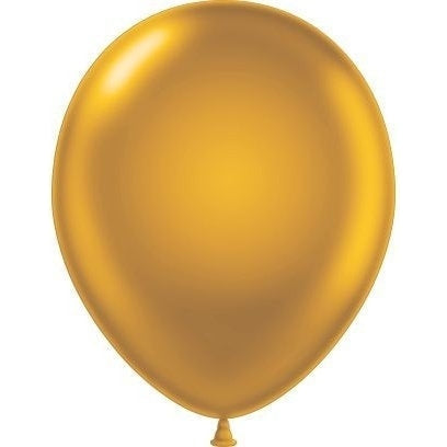 11" Tuftex Balloons 100 Per Package Gold