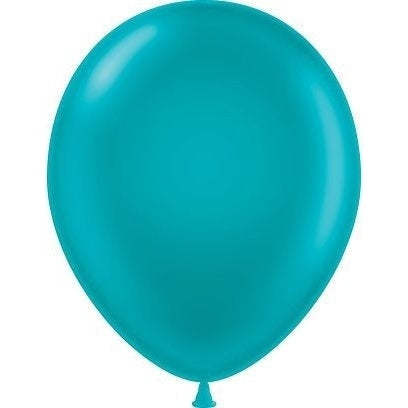 11" Tuftex Balloons 100 Per Package Metallic Teal