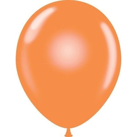 11" Tuftex Balloons 100 Per Package Tangerine