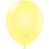 11" Tuftex Balloons 12 Per Package Pearl Yellow