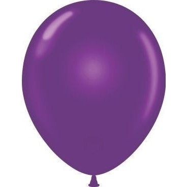 11" Tuftex Balloons 12 Per Package Plum Purple