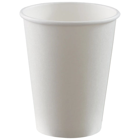 12 Oz. Paper Cups, 50 Count. - Frosty White