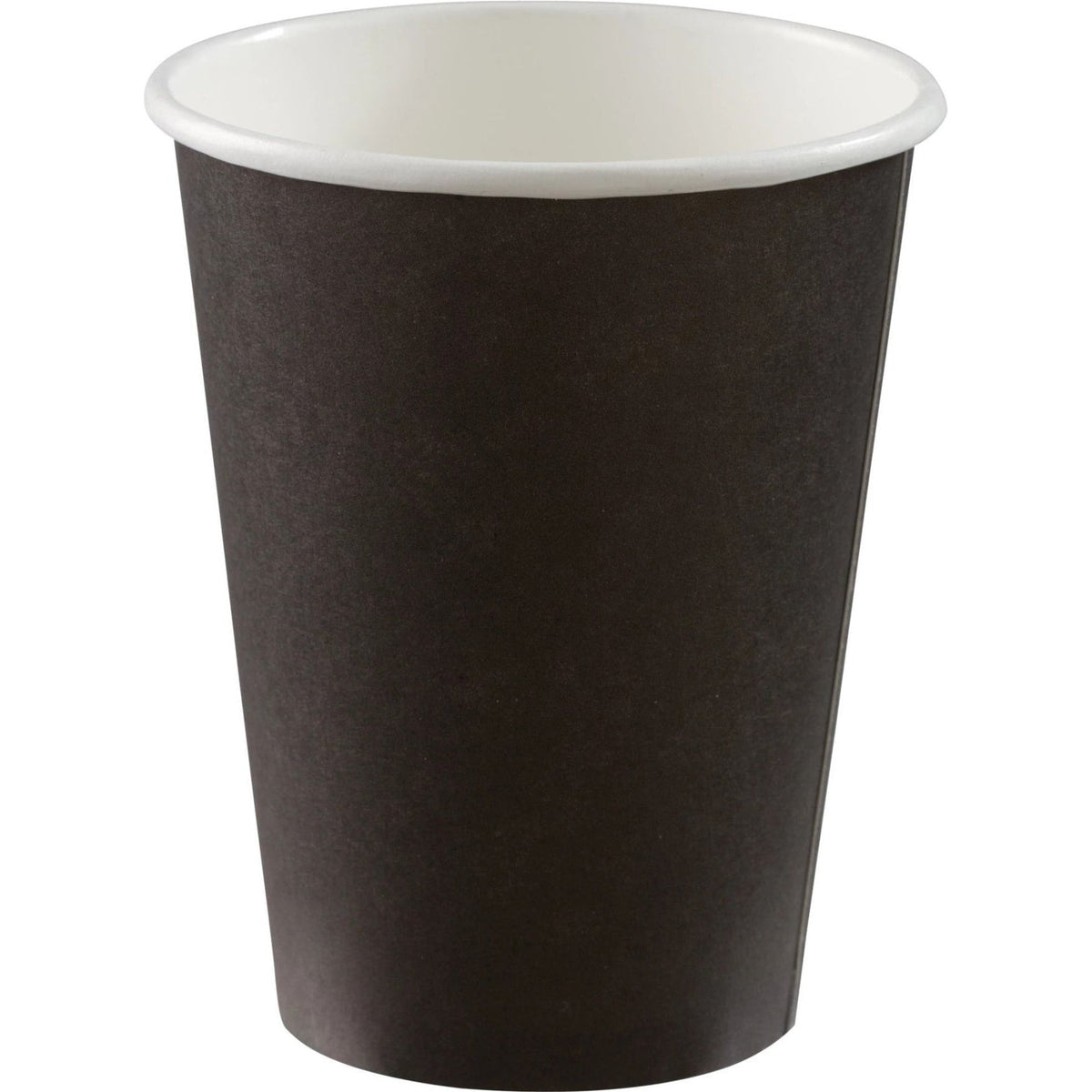 12 Oz. Paper Cups, 50 Count. - Jet Black