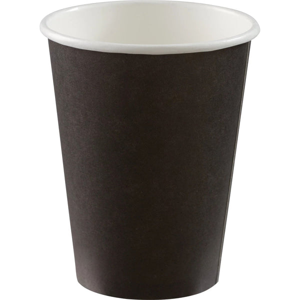 12 Oz. Paper Cups, 50 Count. - Jet Black