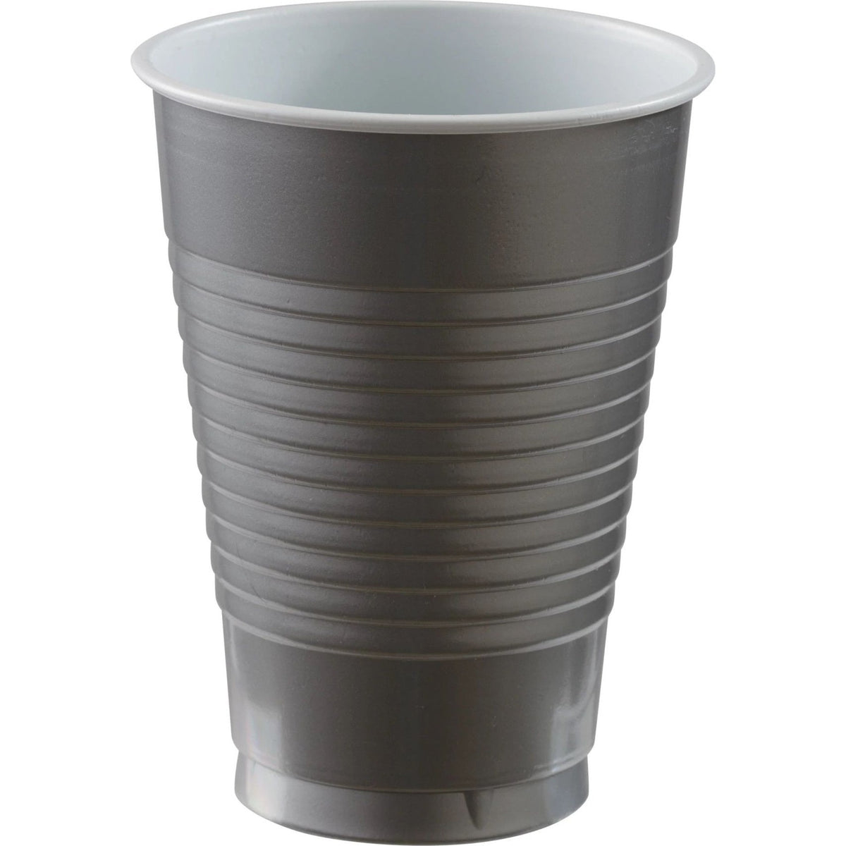 12 Oz. Plastic Cups, 20 Count. - Silver