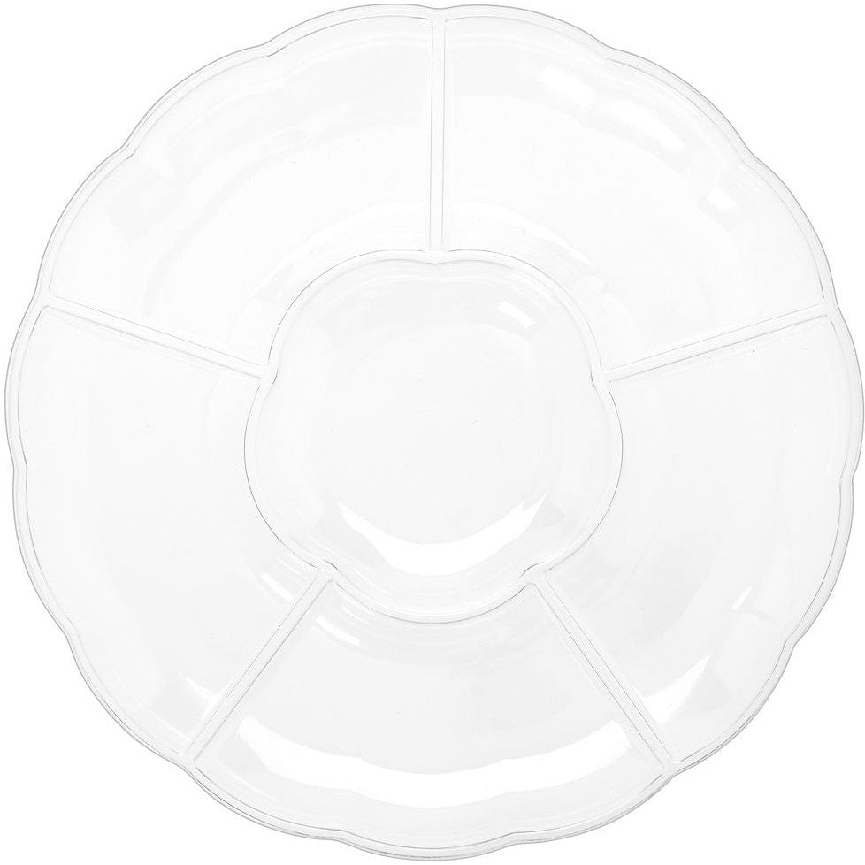 16" Compartment Tray Clear