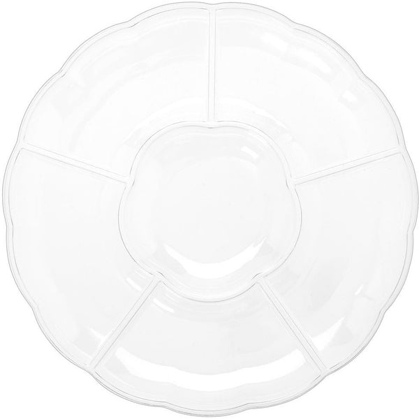 16" Compartment Tray Clear
