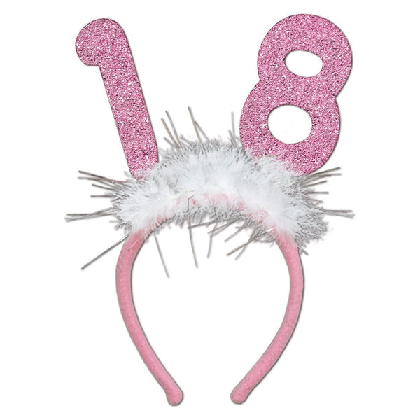 18 Glittered Boppers W/Marabou