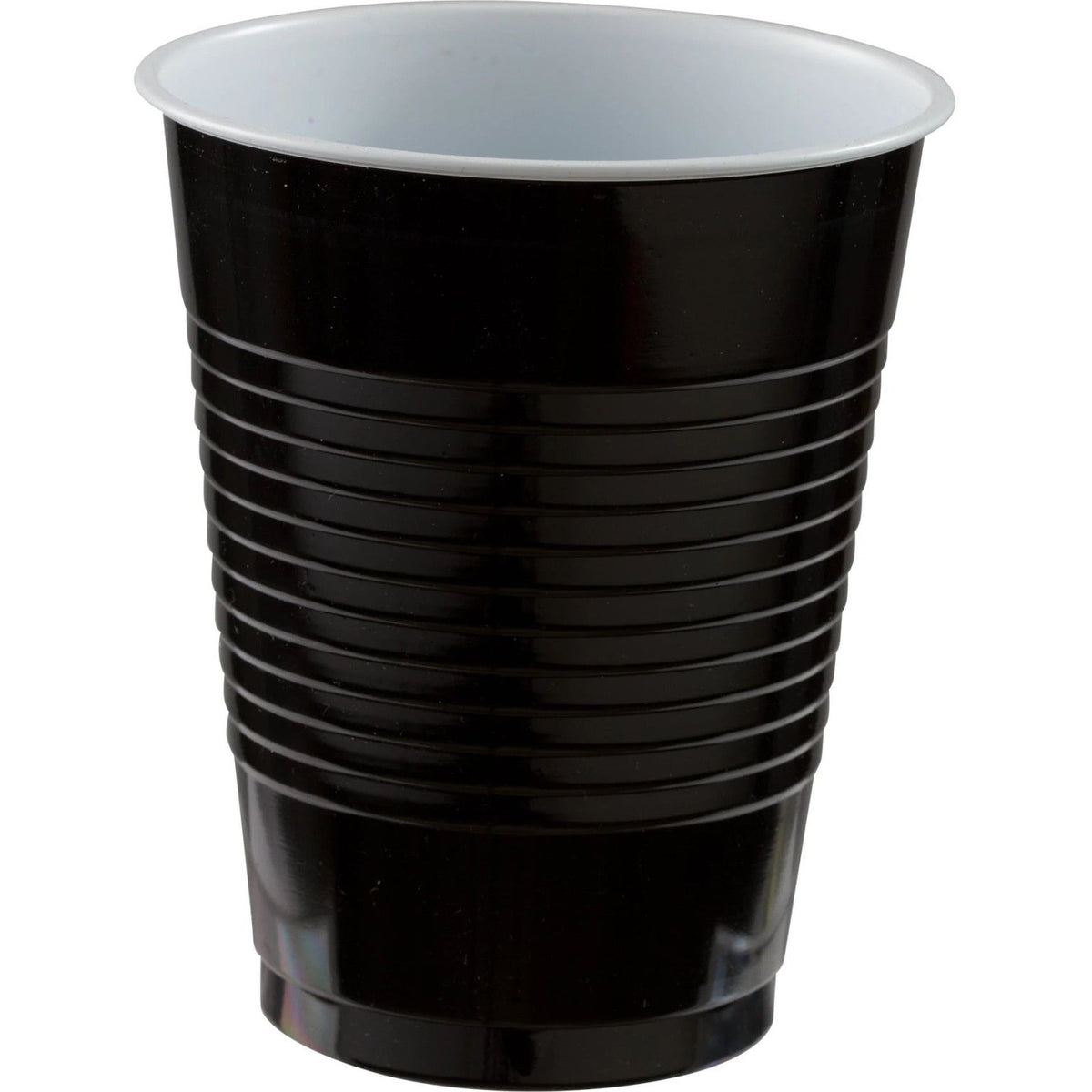 18 Oz. Plastic Cups, 50 Count. - Black