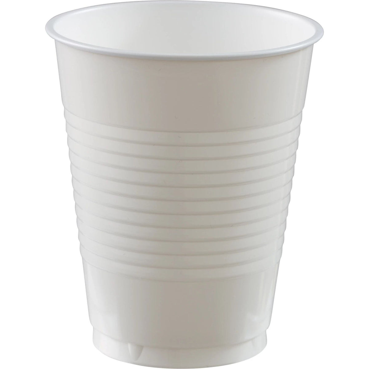 18 Oz. Plastic Cups, 50 Count. - Frosty White