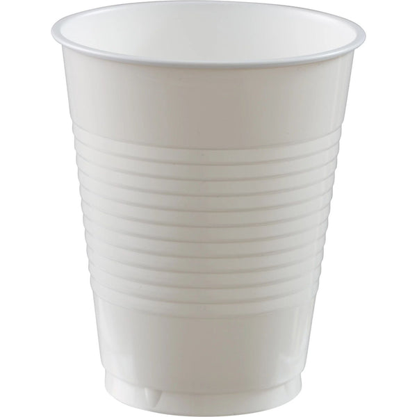 18 Oz. Plastic Cups, 50 Count. - Frosty White