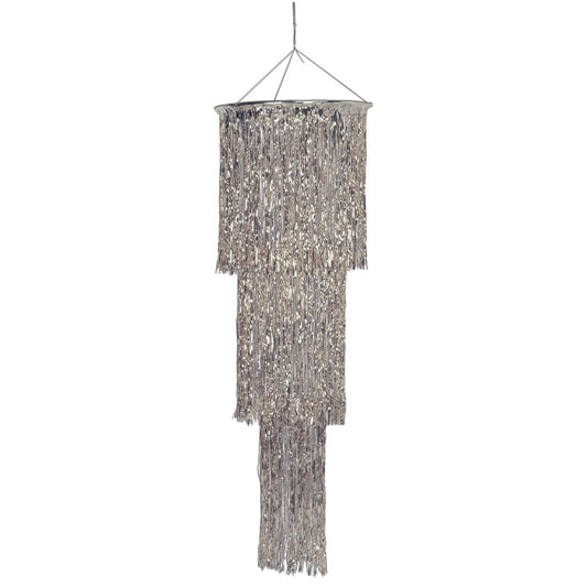 3-Tier Shimmering Chandelier Silver 1-Ply