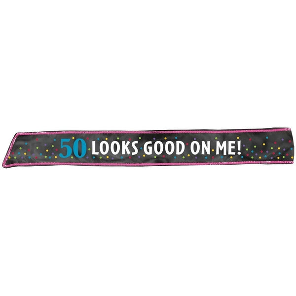 50Th Birthday Fabric Sash