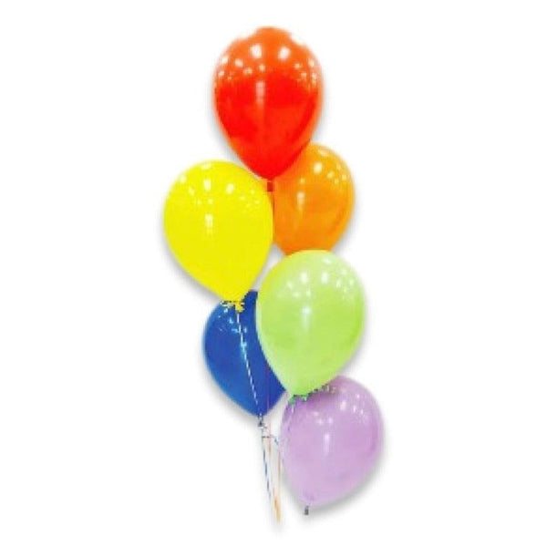 6 Latex Helium Balloon Bouquet