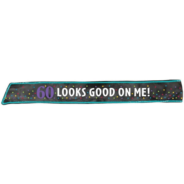 60Th Birthday Fabric Sash