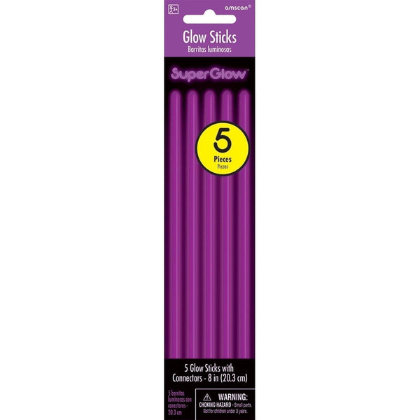 8" Purple Glow Sticks