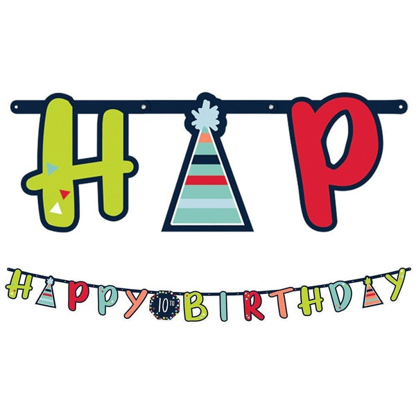 A Reason To Celebrate Jumbo Add Any Age Letter Banner