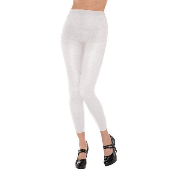 White Footless Tights